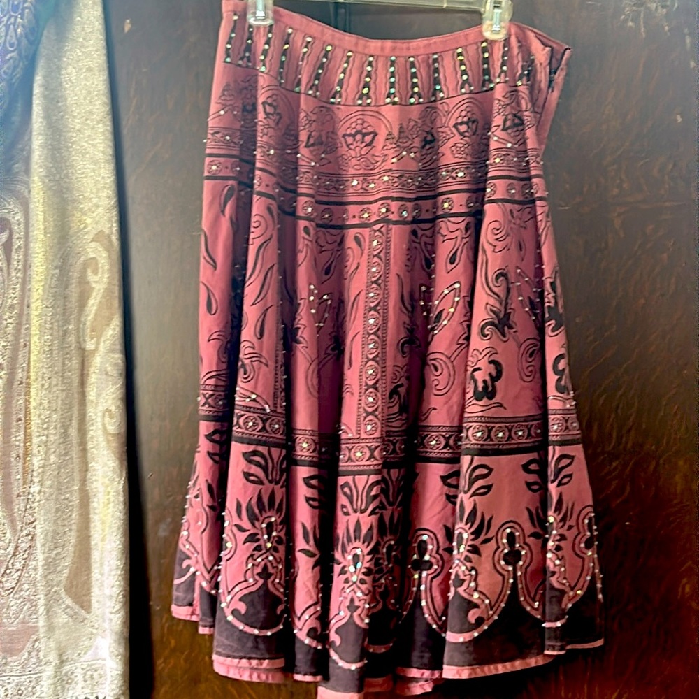Sequined Boho Skirt